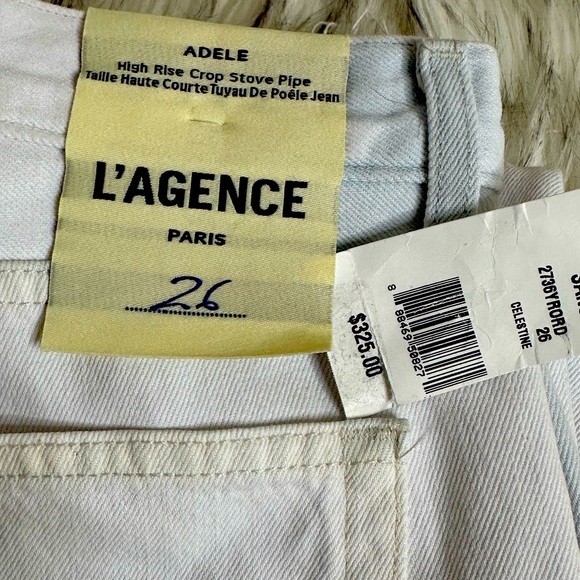 NWT L’ AGENCE Adele High Rise Crop Stovepipe - Picture 6 of 8